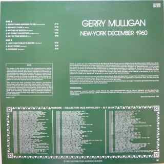 Gerry Mulligan - New-York December 1960 (LP, RE)