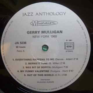 Gerry Mulligan - New-York December 1960 (LP, RE)