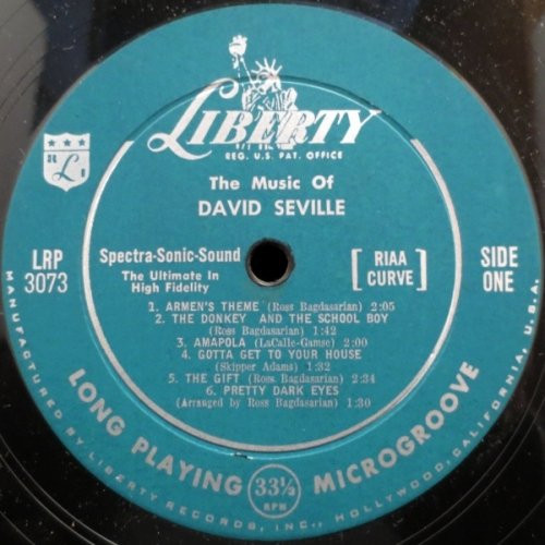 David Seville - The Music Of David Seville (LP, Album)