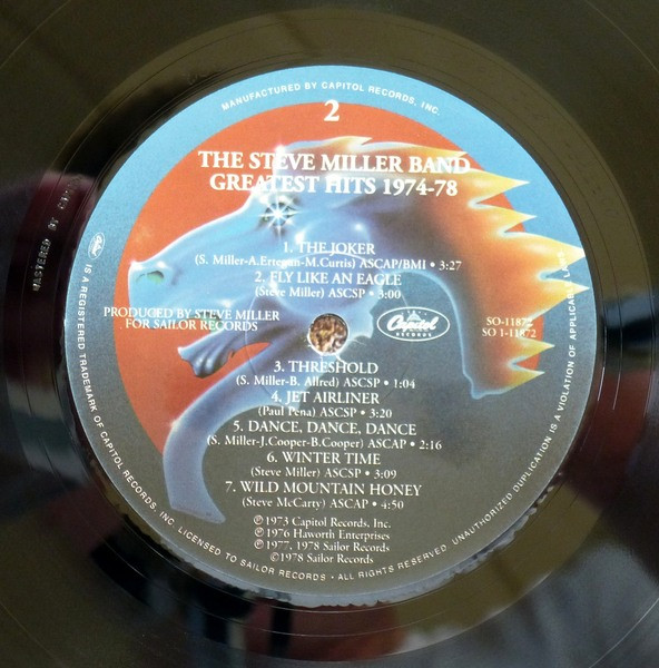 The Steve Miller Band* - Greatest Hits 1974-78 (LP, Comp, Ltd, RE, RM, 180)