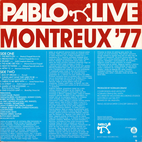 Count Basie Big Band - Montreux '77 (LP, Album, RE)