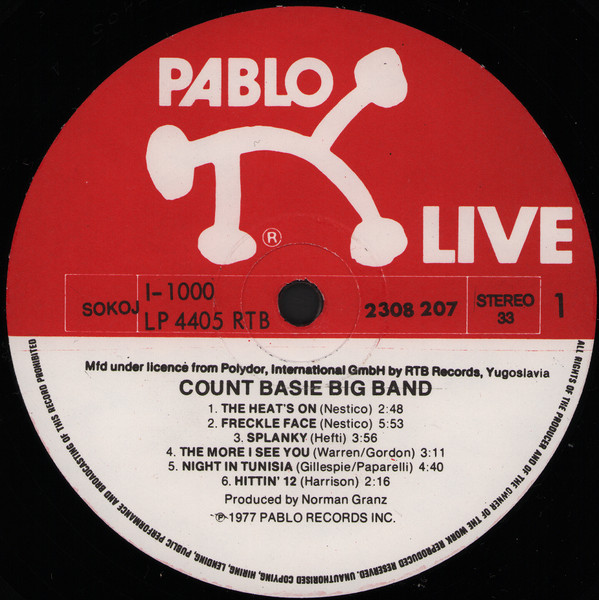 Count Basie Big Band - Montreux '77 (LP, Album, RE)