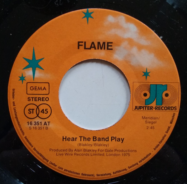 Flame (12) - Teenager In Love / Hear The Band Play (7