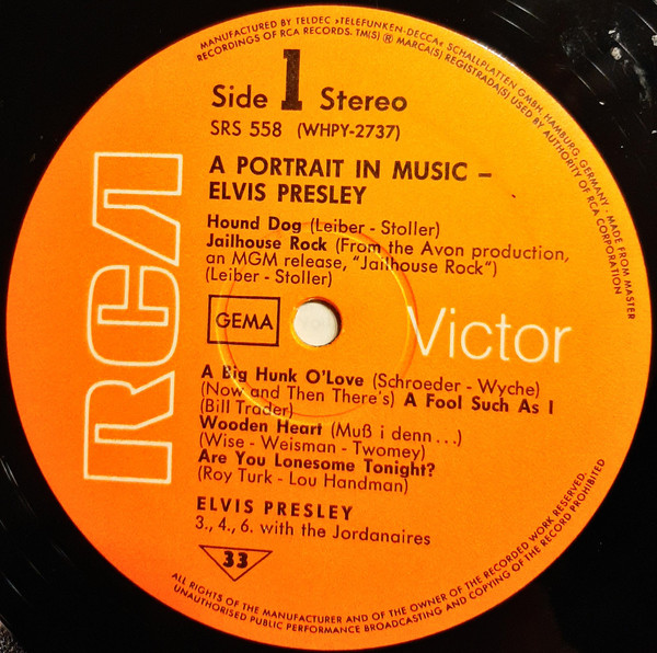Elvis Presley - A Portrait In Music (LP, Comp, Gat)