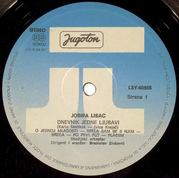 Josipa Lisac - Dnevnik Jedne Ljubavi (LP, Album, RE)