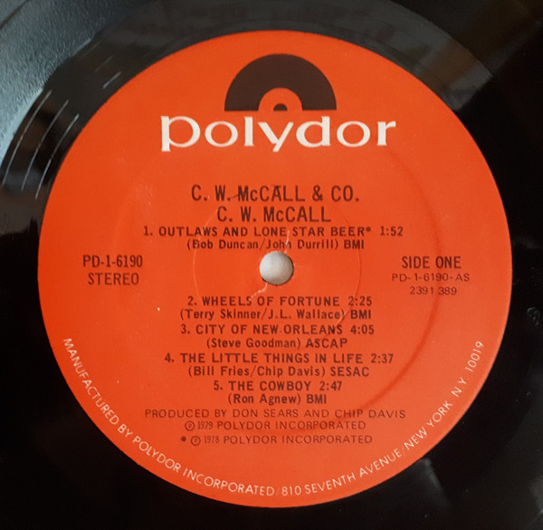 C.W. McCall - C.W. McCall & Co. (LP, Album)