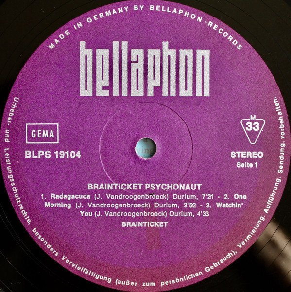 Brainticket - Psychonaut (LP, Album)