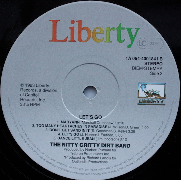 Nitty Gritty Dirt Band - Let's Go (LP, Album)