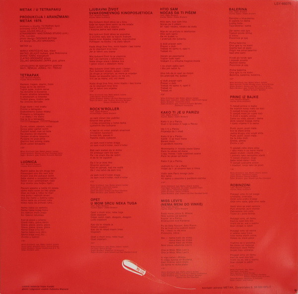 Metak - U Tetrapaku (LP, Album, Bri)