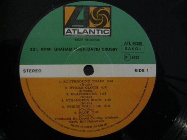 Graham Nash David Crosby* - Graham Nash/David Crosby (LP, Album)