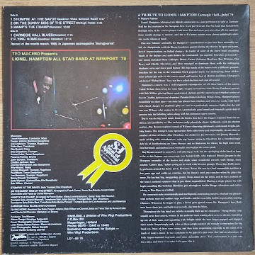 Lionel Hampton All Star Band* - At Newport '78 (LP, Album)