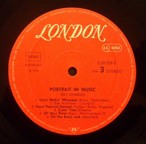 Ray Charles - Portrait In Music (2xLP, Comp)