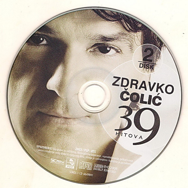 Zdravko Čolić - 39 Hitova (2xCD, Comp, RM)