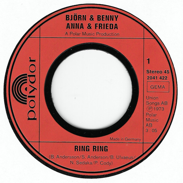 Björn + Benny + Anna + Frieda* - Ring Ring (7