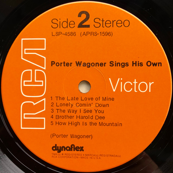 Porter Wagoner - Porter Wagoner Sings His Own (LP, Album, Ind)