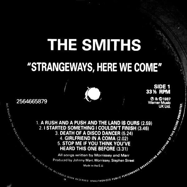 The Smiths - Strangeways, Here We Come (LP, Album, RE, RM, 180)