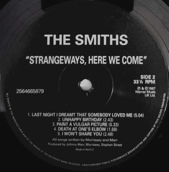 The Smiths - Strangeways, Here We Come (LP, Album, RE, RM, 180)