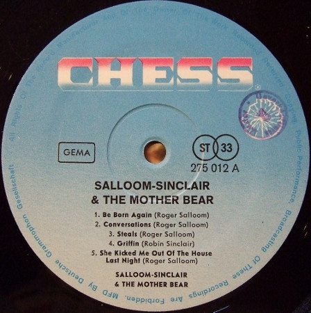 Salloom-Sinclair & The Mother Bear - Salloom-Sinclair & The Mother Bear (LP, Album)