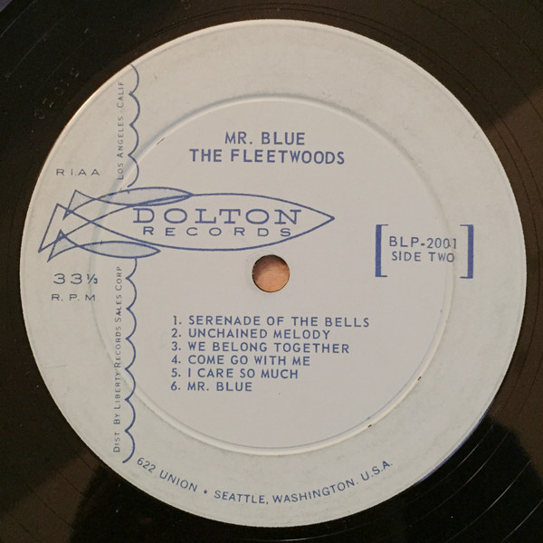 The Fleetwoods - Mr. Blue (LP, Album, Mono)