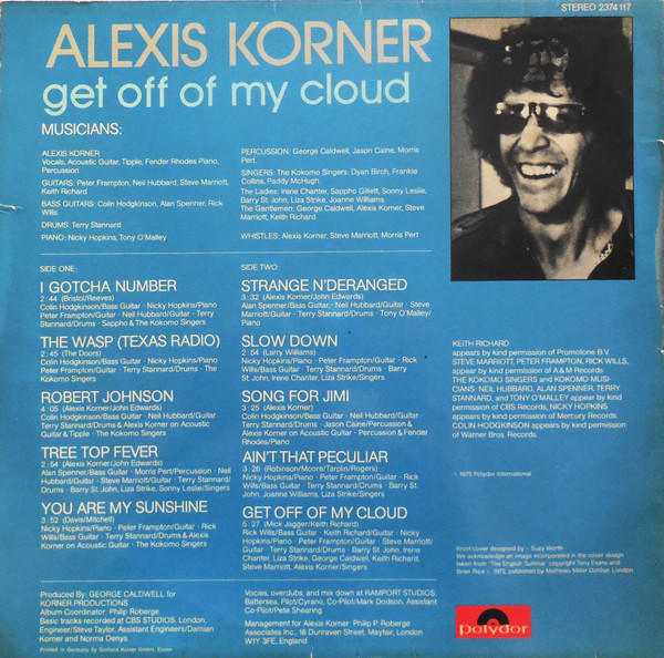 Alexis Korner - Get Off Of My Cloud (LP, Album)