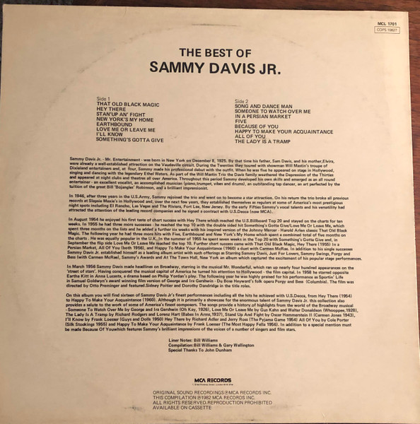Sammy Davis Jr. - The Best Of Sammy Davis Jr (LP, Comp)