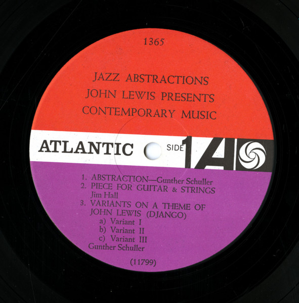 John Lewis (2) - Jazz Abstractions (LP, Album, Mono)