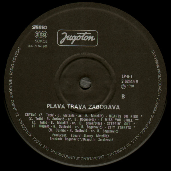 Plava Trava Zaborava - Plava Trava Zaborava (LP, Album)