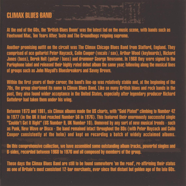 Climax Blues Band - Couldn't Get It Right (CD, Comp, RE, Son)
