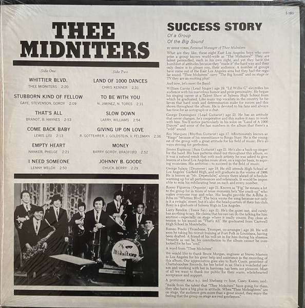 Thee Midniters - Thee Midniters (LP, Album, Mono)