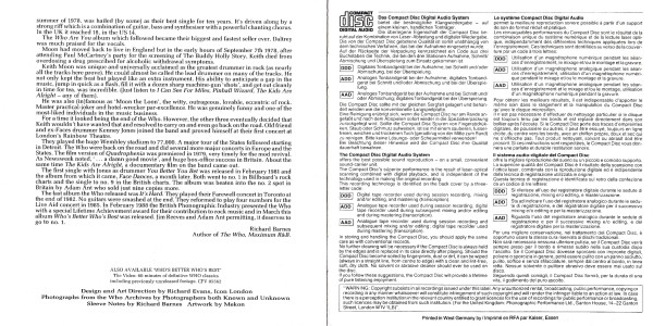 The Who - Who's Better, Who's Best (CD, Comp, Mono)