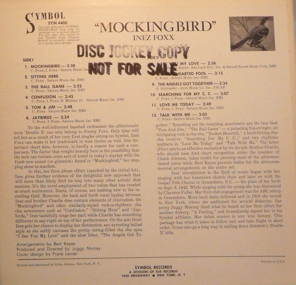 Inez Foxx - Mockingbird (LP, Album, Mono, Roc)