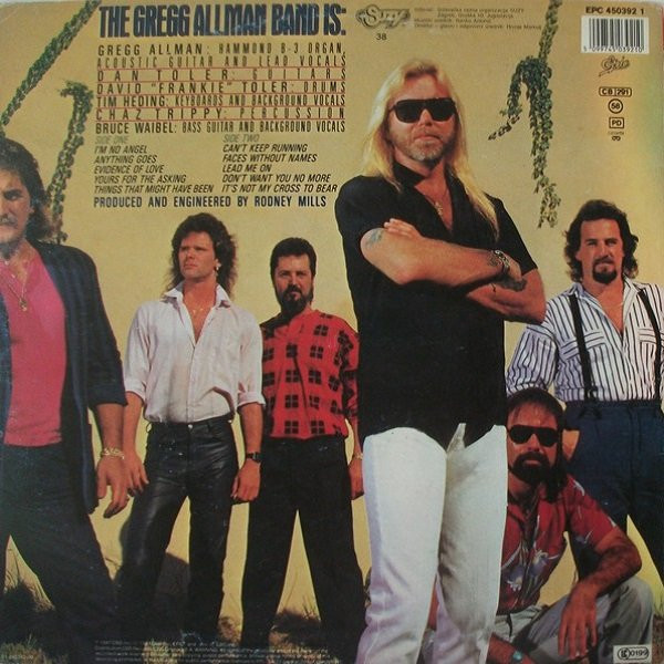 The Gregg Allman Band - I'm No Angel (LP, Album)