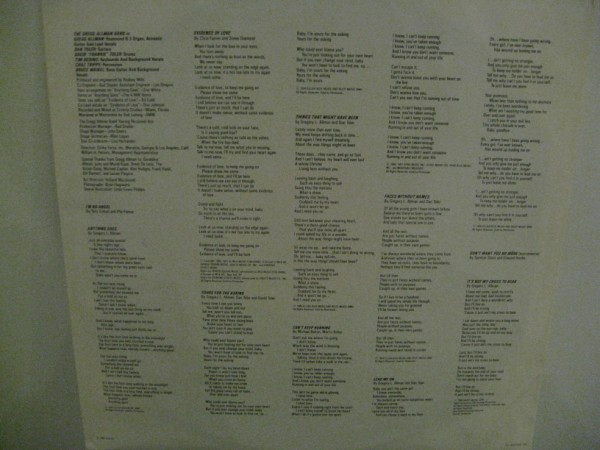 The Gregg Allman Band - I'm No Angel (LP, Album)