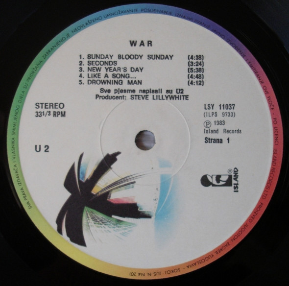 U2 - War (LP, Album, Gat)