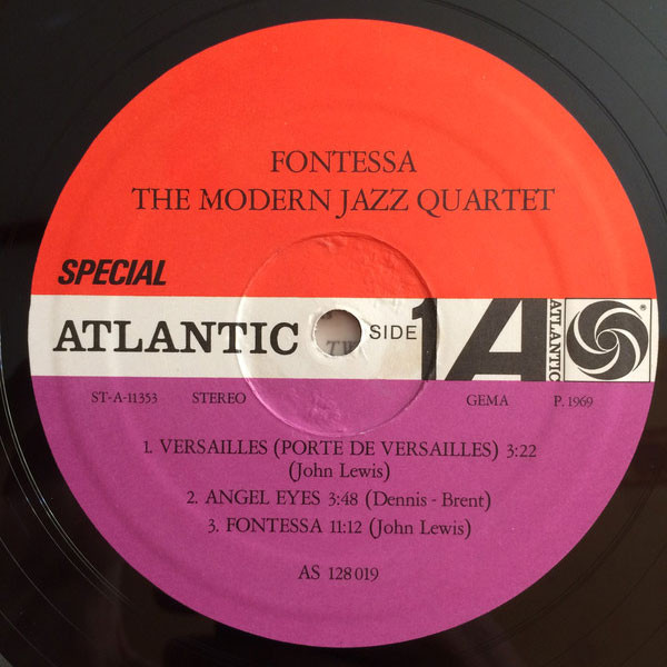 The Modern Jazz Quartet - Fontessa (LP, Album, RE)