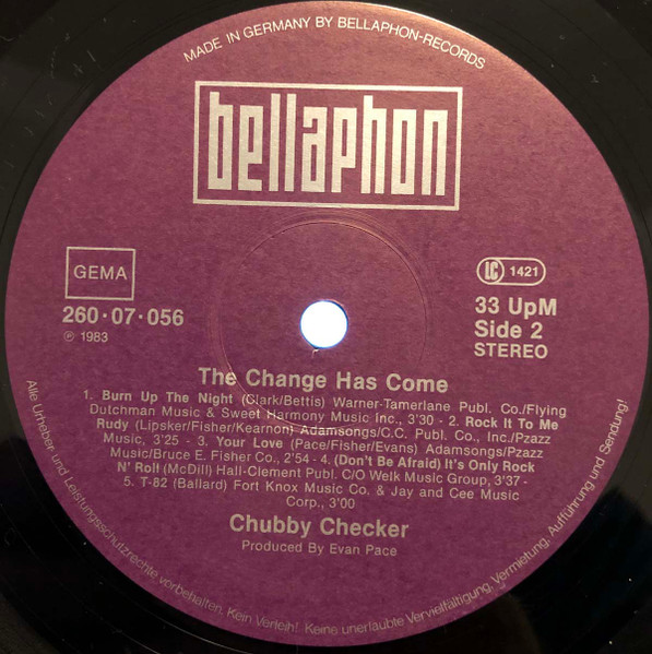 Chubby Checker - The Change Has Come (LP)