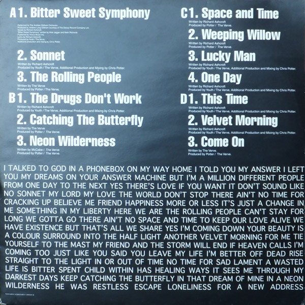 The Verve - Urban Hymns (2xLP, Album, Ban)