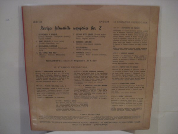 Flo Sandon's Uz Orkestre F. Bergaminija* I G. F. Intra* - Revija Filmskih Uspjeha Br. 2 (10