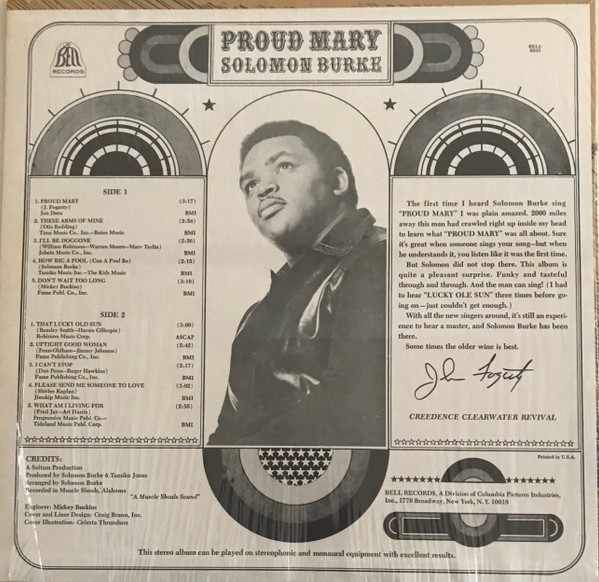 Solomon Burke - Proud Mary (LP, Album, Bes)