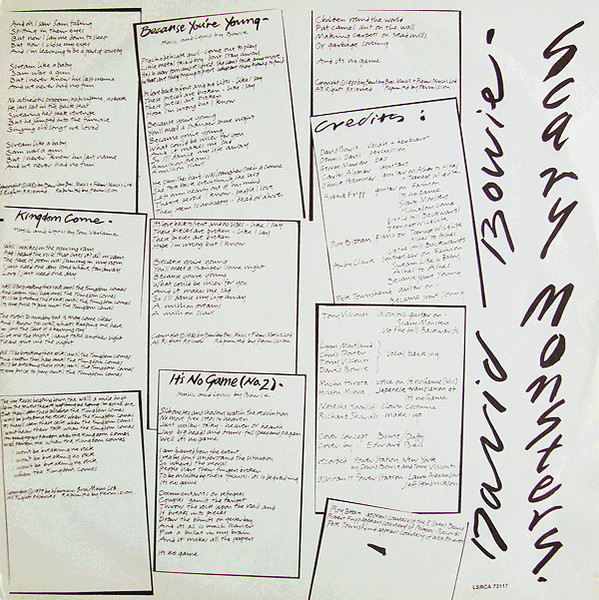 David Bowie - Scary Monsters (LP, Album)