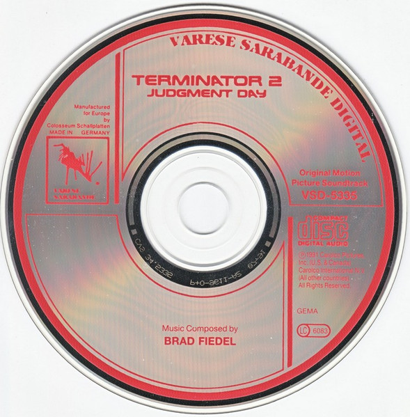 Brad Fiedel - Terminator 2: Judgment Day (Original Motion Picture Soundtrack) (CD, Album)