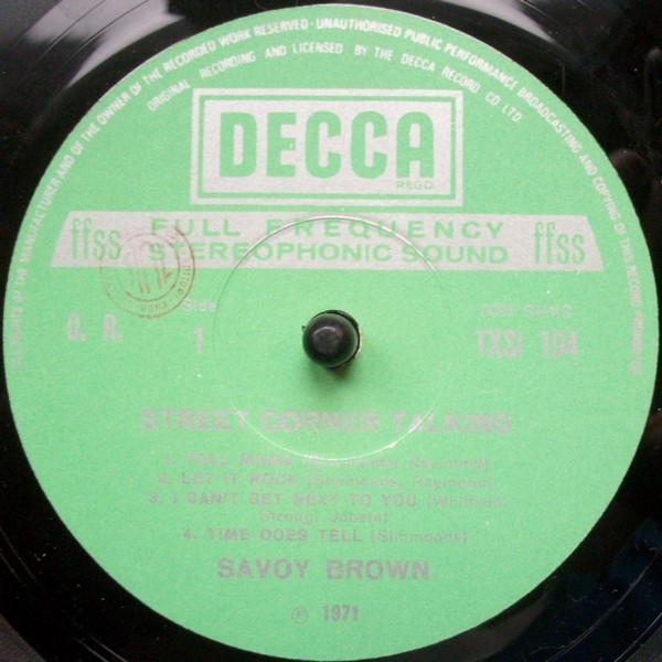 Savoy Brown - Street Corner Talking (LP, Album)