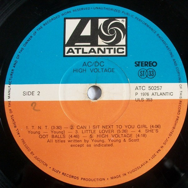 AC/DC - High Voltage (LP, Album)