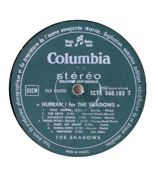 The Shadows - Hurrah! For The Shadows (LP, Comp)
