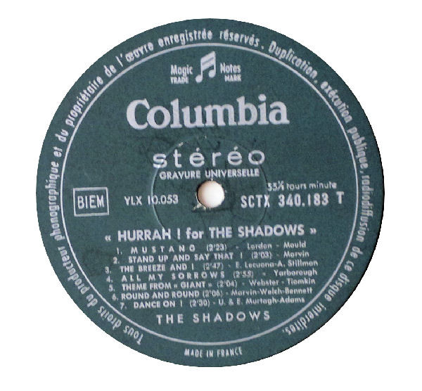 The Shadows - Hurrah! For The Shadows (LP, Comp)
