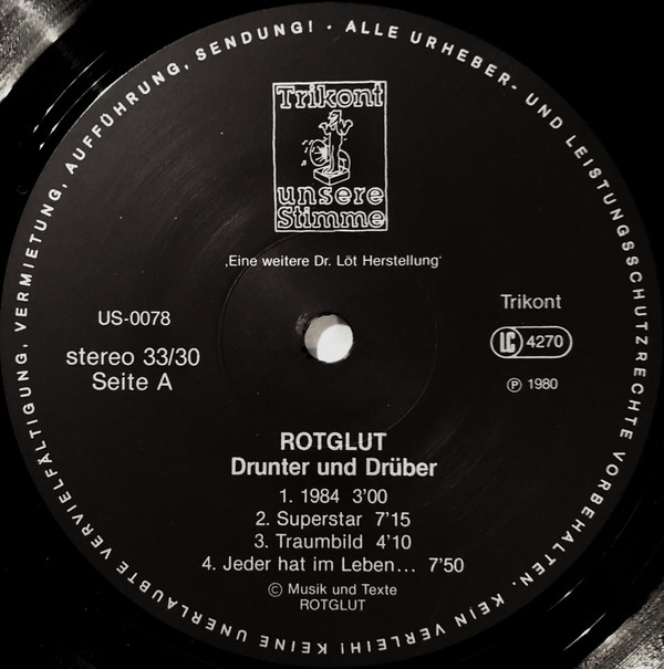 Rotglut - Drunter & Drüber (LP, Album)