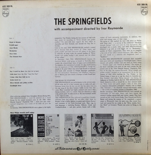 The Springfields - The Springfields (LP, Comp, Mono, Bla)