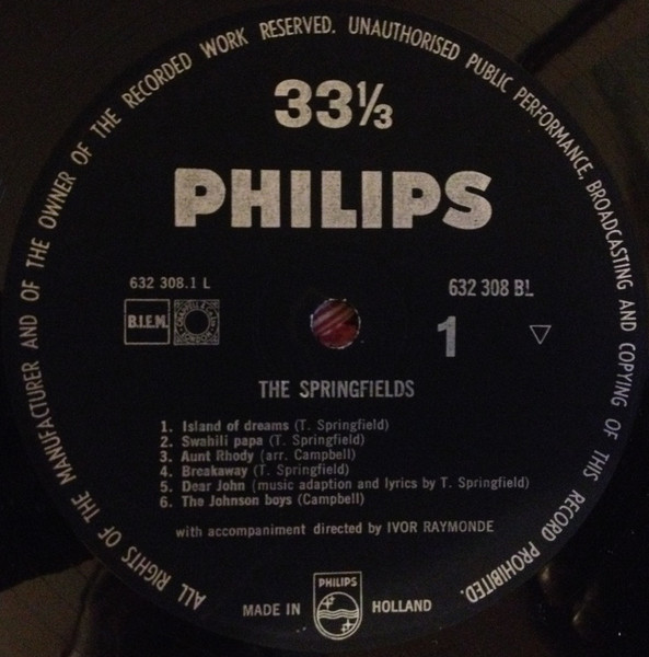 The Springfields - The Springfields (LP, Comp, Mono, Bla)