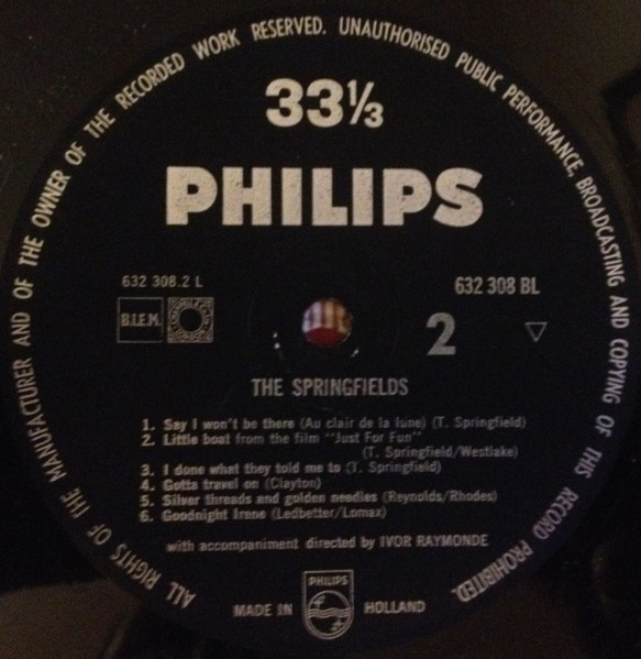 The Springfields - The Springfields (LP, Comp, Mono, Bla)
