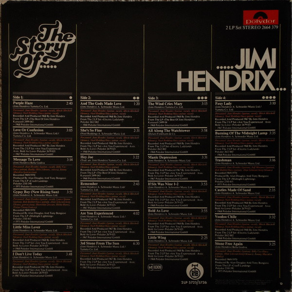 Jimi Hendrix - The Story Of Jimi Hendrix (2xLP, Comp)
